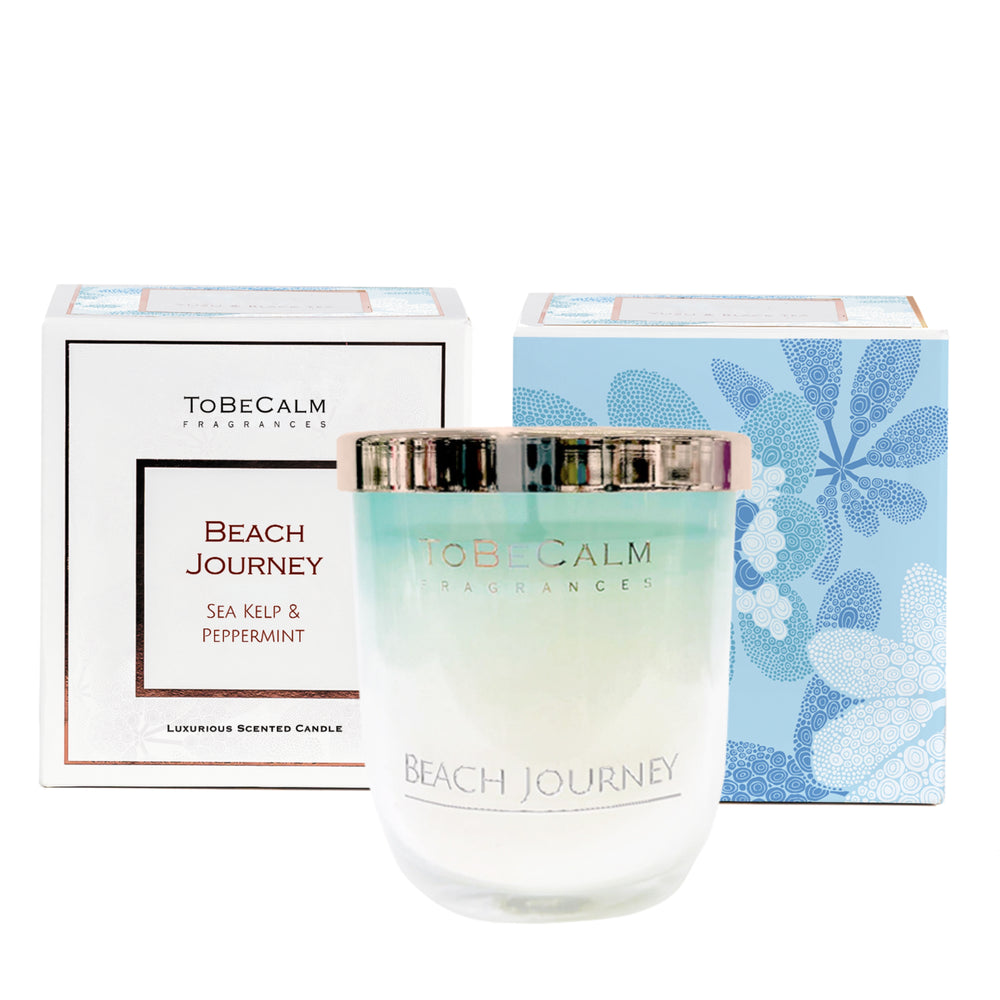 Beach Journey - Sea Kelp & Peppermint - Medium Soy Candle