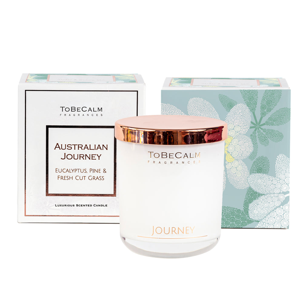 Australian Journey -  Eucalyptus, Pine & Fresh Cut Grass - Medium Soy Candle