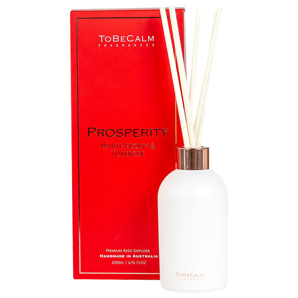 Prosperity - White Peony & Tuberose - Reed Diffuser + FREE 300ml Refill of Your Choice