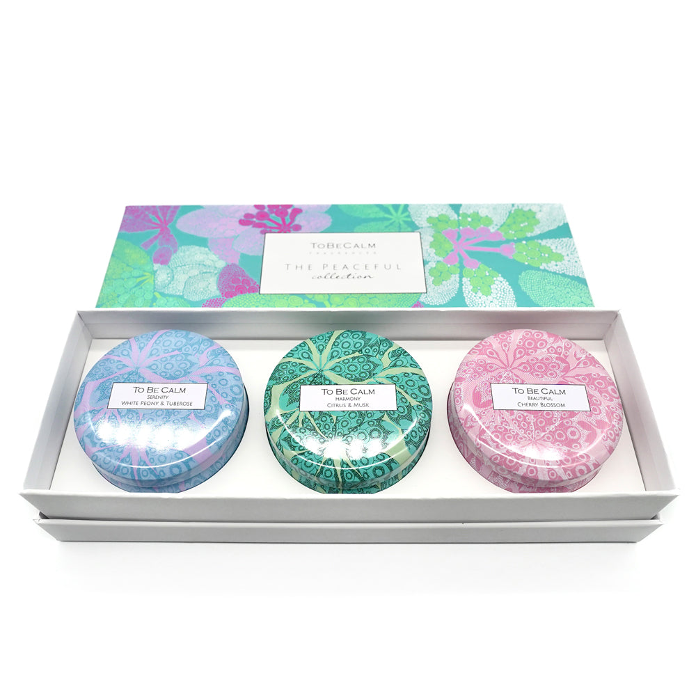 To Be Calm Peaceful Collection - Mini Candle Trio