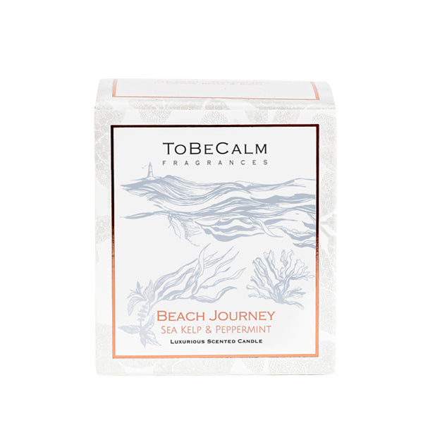 tobecalm-Beach Journey-Sea Kelp & Peppermint-Medium Soy Candle