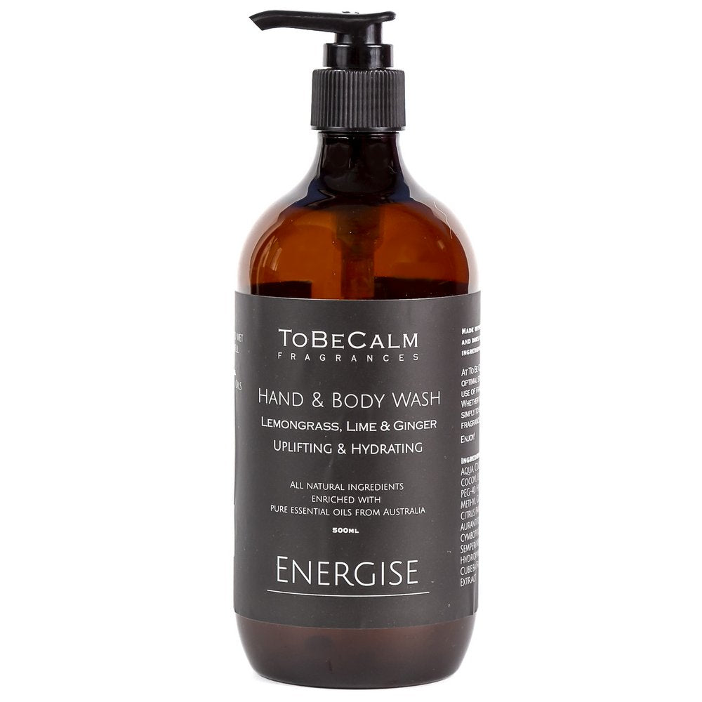 tobecalm-Energise-Lemongrass, Lime & Ginger-Hand & Body Wash